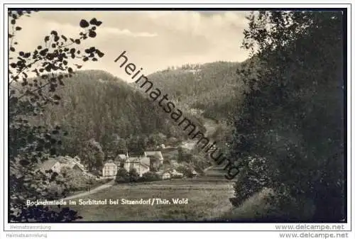 Bockschmiede im Sorbitztal bei Sitzendorf - Foto-AK