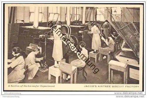 Aintree - W&R Jacobs Biscuit Factory - A Section of the Ice-wafer Department ca. 1920