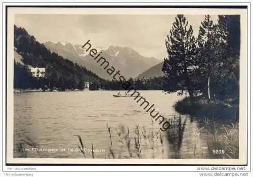 Lac Champex et le Gd. Combin - Foto-AK