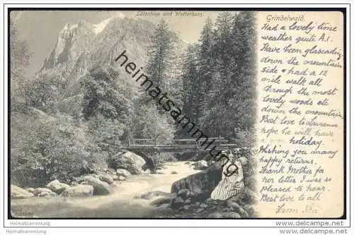 Grindelwald - Lütschine und Wetterhorn