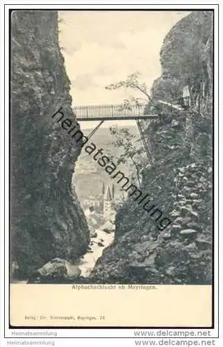 Alpbachschlucht ob Meyringen 1911