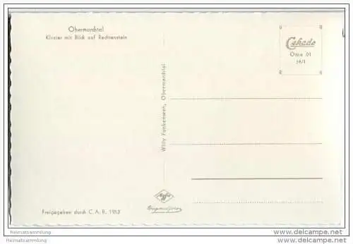 Obermarchtal - Kloster - Rechtenstein - Luftbild - Foto-AK