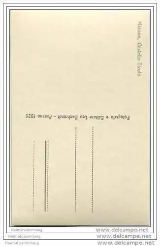 Castello Tirolo - Foto-AK 1925