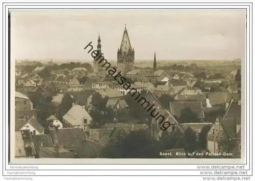Soest - Blick auf den Patrokli-Dom - Foto-AK