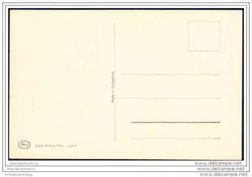 Monte Bre - Kulm Hotel - Lugano e Monte Rosa - Foto-AK 30er Jahre
