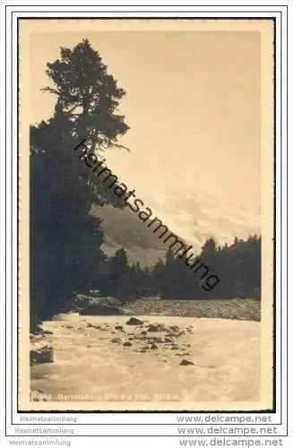 Berninabach und Piz Palü - Foto-AK 30er Jahre