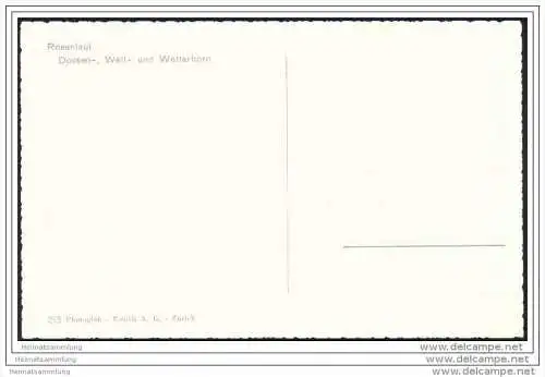 Rosenlaui - Dossen- Well- und Wetterhorn