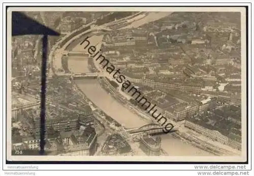 Wien - Donaukanal - Fliegeraufnahme ca. 1920