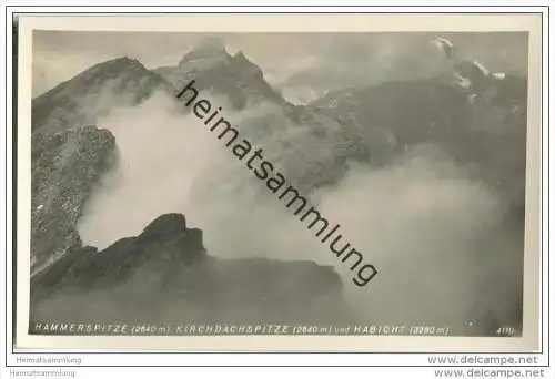 Hammerspitze - Kirchdachspitz - Habicht - Foto-AK