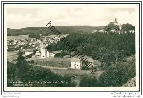 Bad Marienberg - Westerwald - Kirchberg Partie - Foto-AK