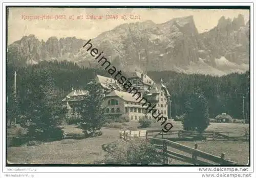 Karersee-Hotel Latemar ca. 1915