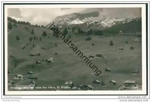 Hirschegg mit Hoch Ifen - Kleinwalsertal - Foto-AK