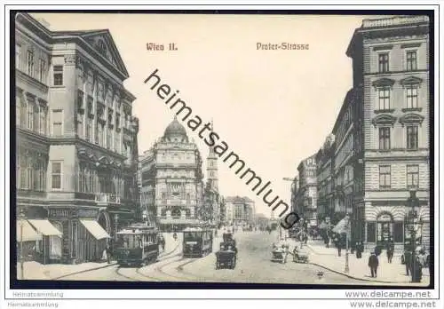 Wien II. - Prater-Strasse ca. 1910 - Strassenbahn