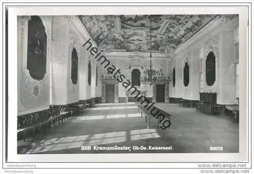 Kremsmünster - Kaisersaal - Foto-AK 50er Jahre