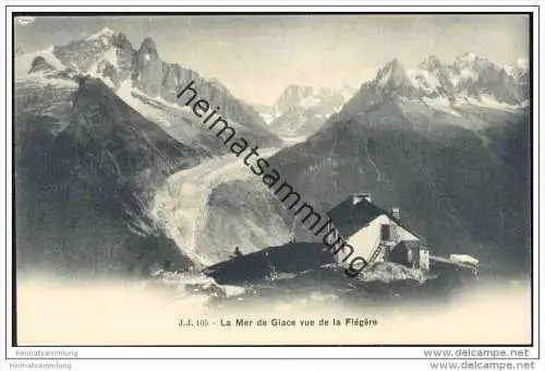 La Mer de Glace vue de la Flegere ca. 1900