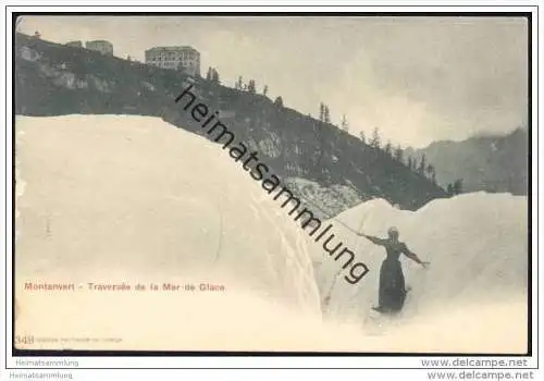 Montanvert - Traversee de la Mer de Glace ca. 1900