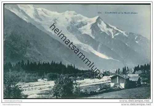 Chamonix et le Montblanc ca. 1910