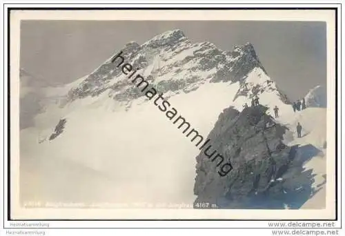 Jungfraubahn - Jungfraujoch - Jungfrau - Foto-AK ca. 1920