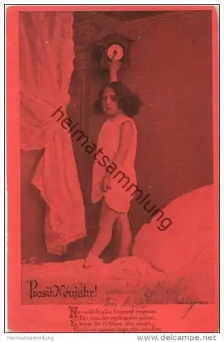 Mädchen im Nachthemd gel. 1904