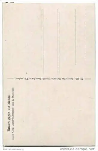 Bozen gegen die Mendel - signiert J. Marschall