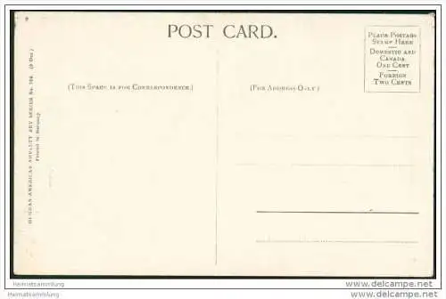 Rosengarten - Künstlerkarte signiert A. S. M. - ca. 1910