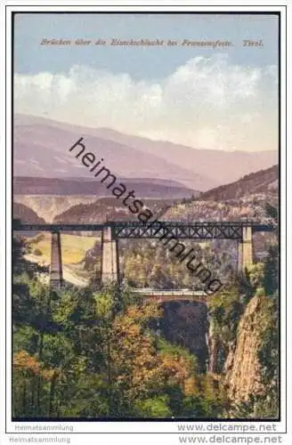 Brücken über die Eisackschlucht bei Franzensfeste