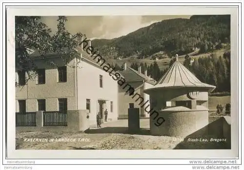 Landeck - Kasernen - Foto-AK 30er Jahre