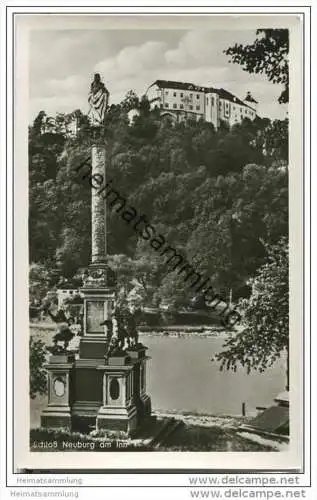 Neuburg am Inn - Schloss - Foto-AK 50er Jahre