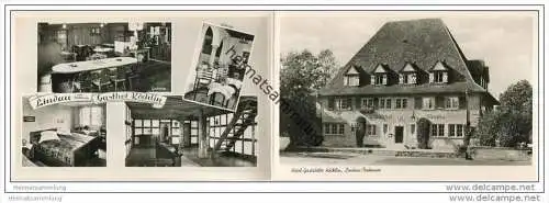 Lindau im Bodensee - Gasthof Köchlin - Foto-AK - Werbe-Doppelkarte 50er Jahre