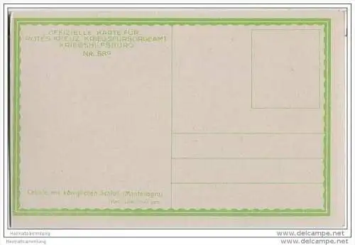 Rotes Kreuz Kriegsfürsorgeamt Kriegshilfsbüro Wien - Karl Ludwig Prinz - Cetinje