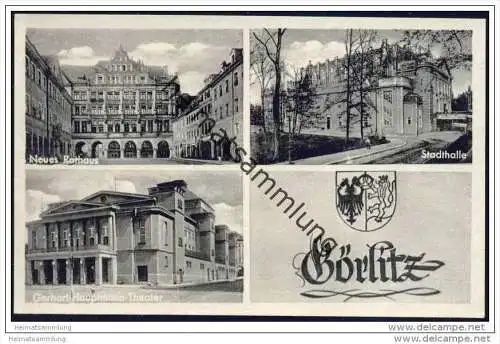 Görlitz - Theater - Stadthalle - Rathaus 50er Jahre