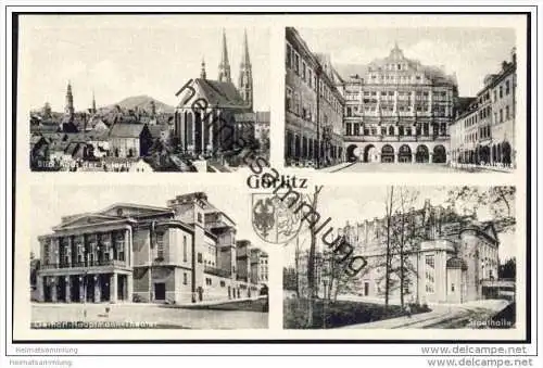 Görlitz - Theater - Stadthalle - Rathaus 50er Jahre