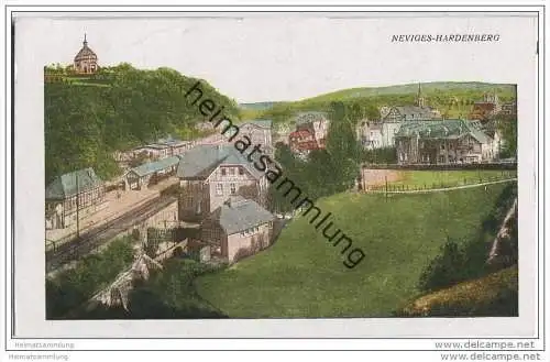 Neviges - Hardenberg - Bahnhof - dünner Karton