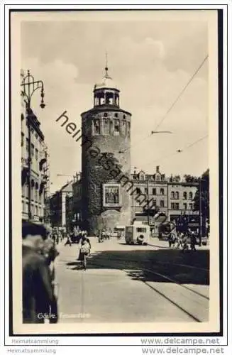 Görlitz - Frauenturm - Foto-AK 50er Jahre