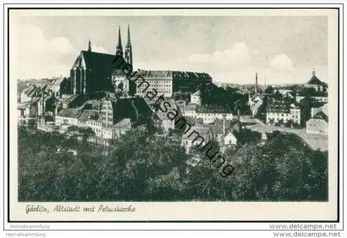 Görlitz - Altstadt mit Peterskirche 50er Jahre