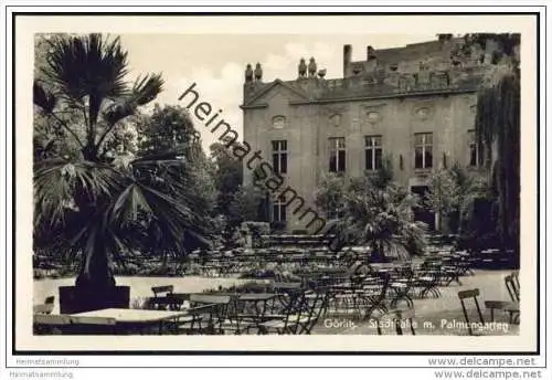 Görlitz - Stadthalle mit Palmengarten - Foto-AK 50er Jahre