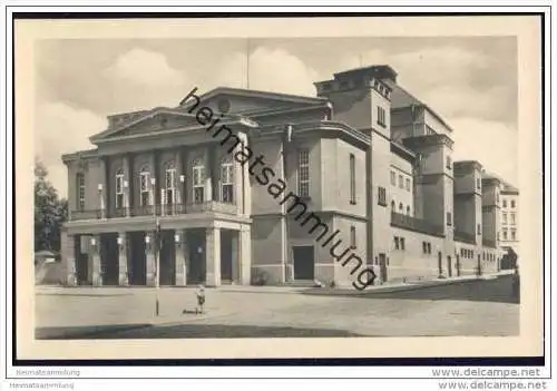 Görlitz - Gerhart-Hauptmann-Theater - Foto-AK 50er Jahre