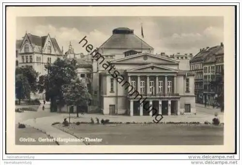 Görlitz - Gerhart-Hauptmann-Theater - Foto-AK 50er Jahre