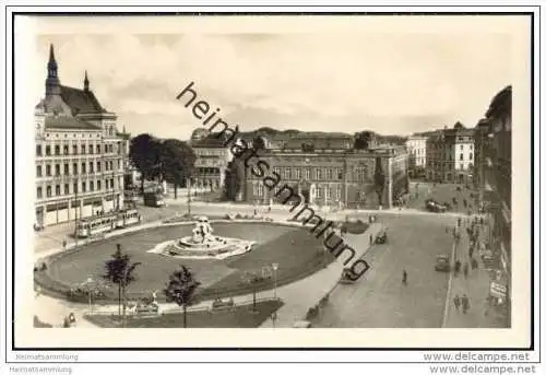 Görlitz - Platz der Befreiung - Foto-AK 50er Jahre