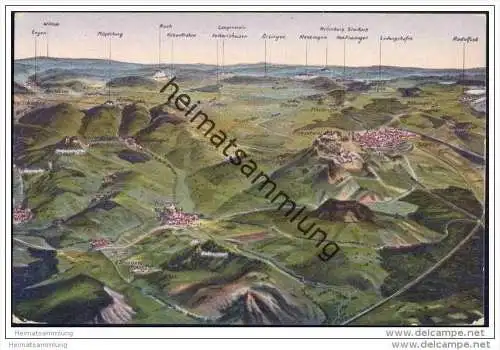 Singen - Hohentwiel - Panoramakarte