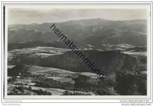 Kandel - Blick vom Rundweg gegen den Feldberg - Foto-AK