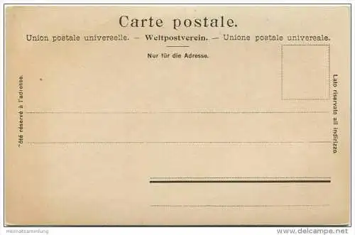 Luzern - Schweizerhofquai mit Hofkirche und Rigi - Strassenbahn - Preis-Karte ca. 1900