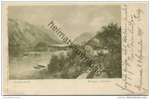 Bellagio - Comersee - Verlag Fr. A. Ackermann München gel. 1898