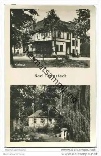 Bad Tennstedt - Kurhaus - Goethehaus - Foto-AK 50er Jahre
