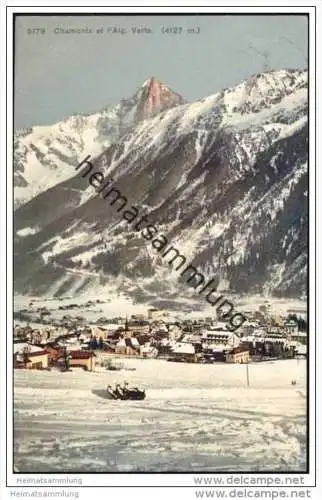 Chamonix et l&acute; Aiguille Verte