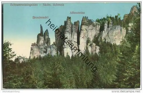 Schrammsteingebiet - Brosinnadel - Affensteine