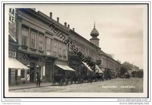 Pancevo - Adolf-Hitler-Platz - Foto-AK ca. 1940