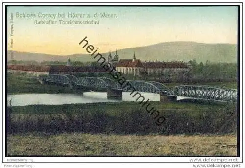 Schloss Corvey bei Höxter an der Weser ca. 1905