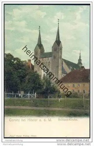 Corvey bei Höxter an der Weser - Schloss-Kirche ca. 1905