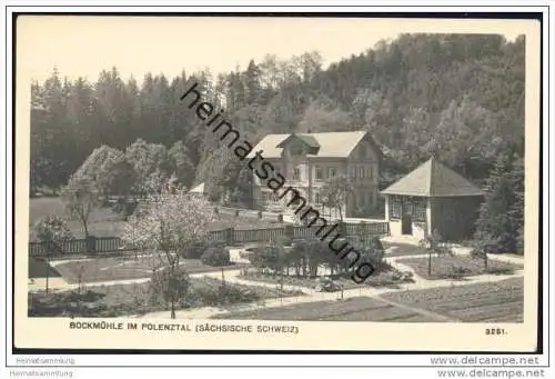 Bockmühle im Polenztal - Foto-AK